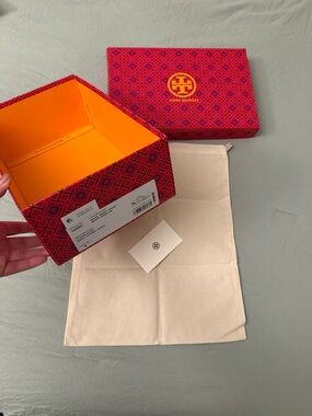 Tory Burch Shoe Box + Dust Bag Set Original Packaging Gift Storage